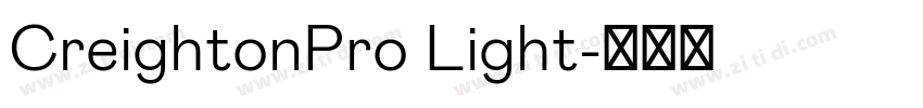 CreightonPro Light字体转换